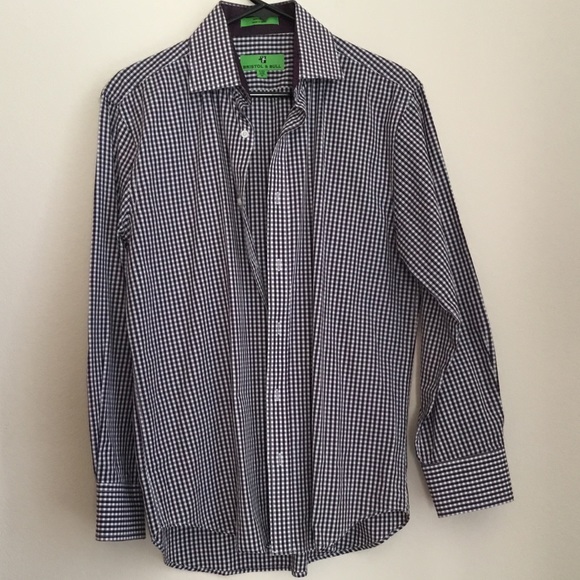 Bristol & Bull Plaid Long Sleeve Shirt (A) - Picture 1 of 5